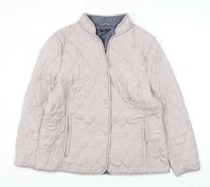 VIZ A VIZ Women's Beige Quilted Jacket Size 16