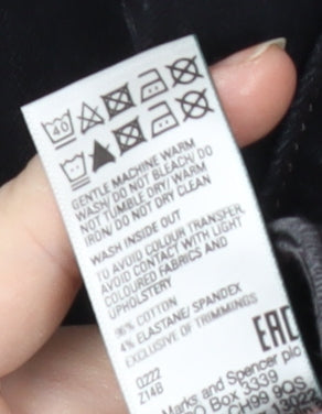 Marks & Spencer Men's Black Jeans, Size 8