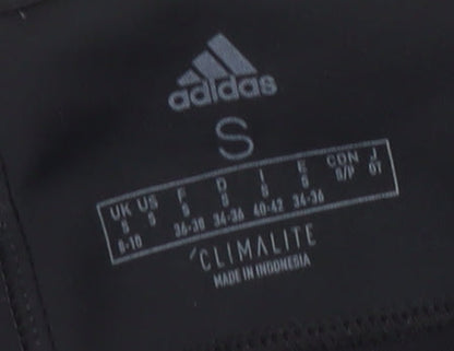 Adidas Women’s Black Track Pants, Size S, Moisture Wicking
