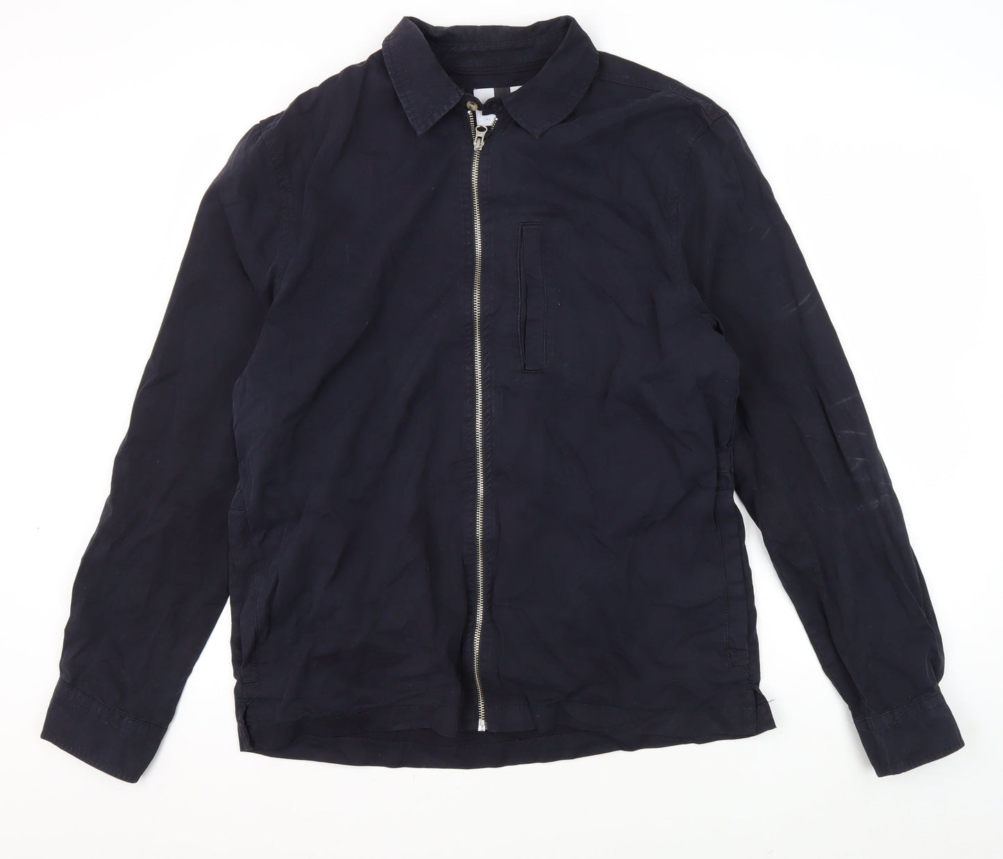 Mens UK Size L Topman Blue Basic Jacket