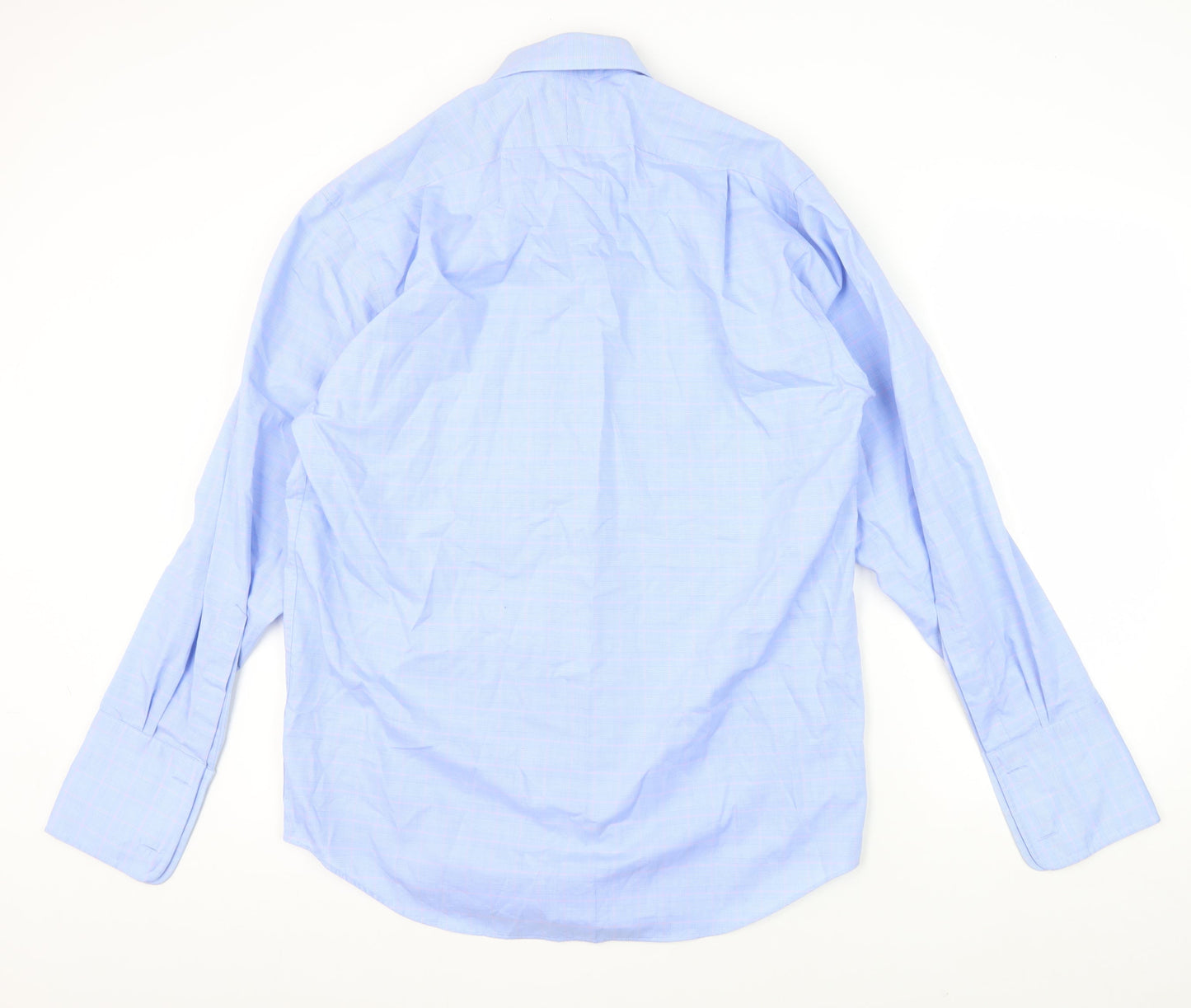 Mens UK Collar Size 15 John Lewis Smart Blue  Dress Shirt