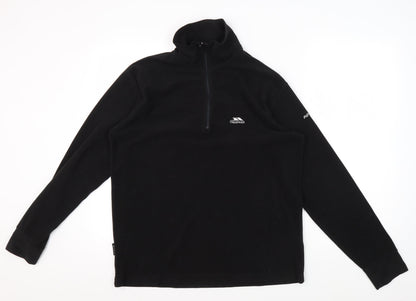 Trespass Men's Black Pullover Sweatshirt, S - Lightweight Fleece
