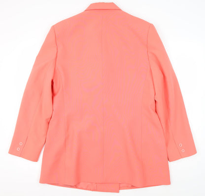 Womens UK Size 16 Modern Classics Regular Pink Blazer