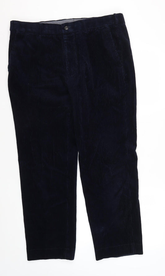 Marks and Spencer Men's Blue Corduroy Trousers 38/29
