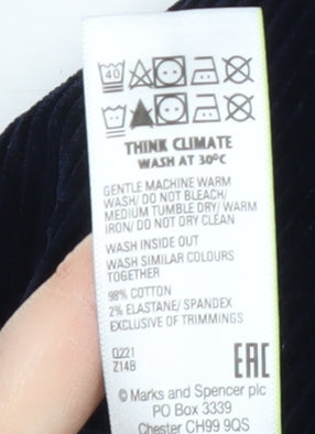 Marks and Spencer Men's Blue Corduroy Trousers 38/29