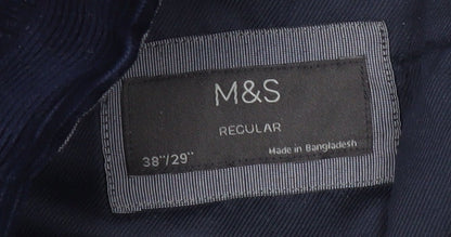 Marks and Spencer Men's Blue Corduroy Trousers 38/29