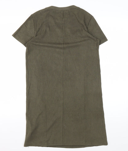 Zara Women’s Green Sheath Dress - Size 10