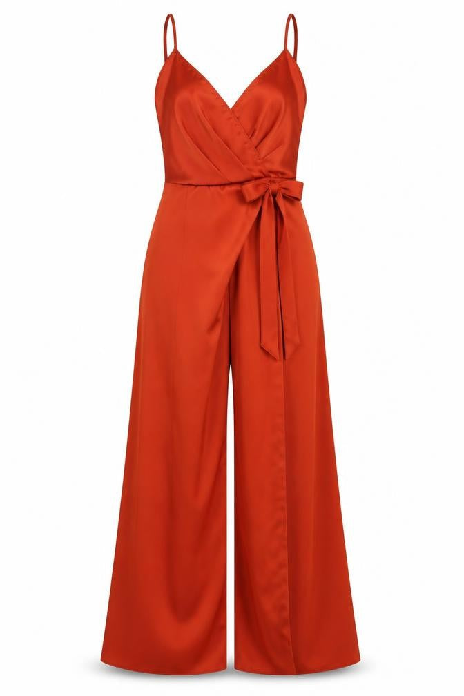 Womens UK Size 8 ASOS One-Piece Red Jumpsuit