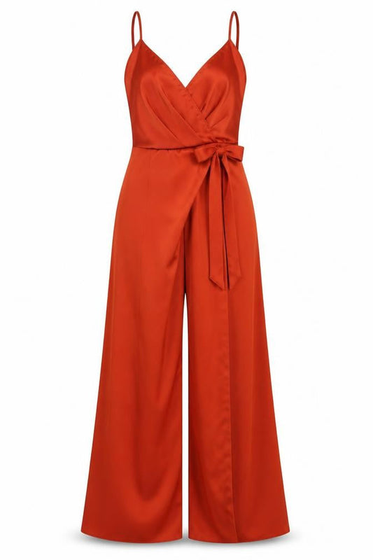 Womens UK Size 8 ASOS One-Piece Red Jumpsuit