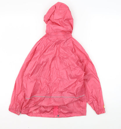 Hi Gear Girls Pink Rain Coat 5-6 Years Hooded Lightweight Jacket