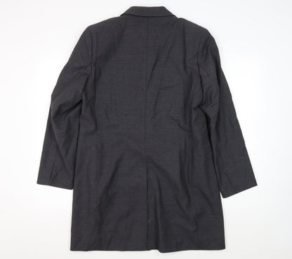 Marks and Spencer Women's Grey Wool Blazer, Size 14