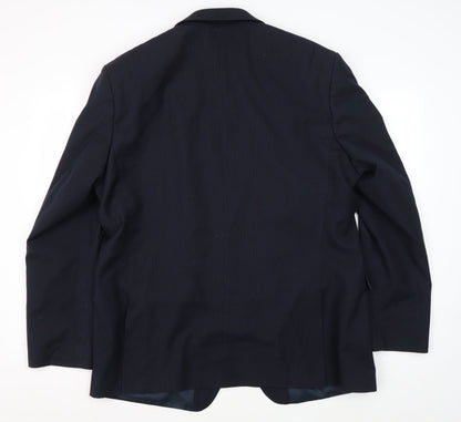 Mens UK Size 46 Scott & Taylor Regular Blue Suit Jacket