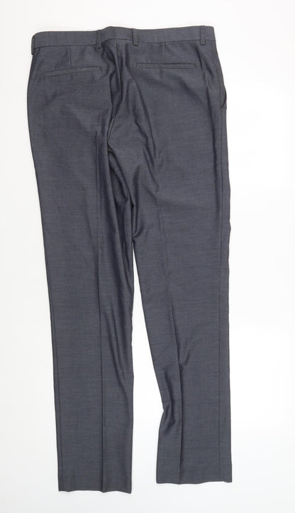 Topman Men's Blue Trousers Size L