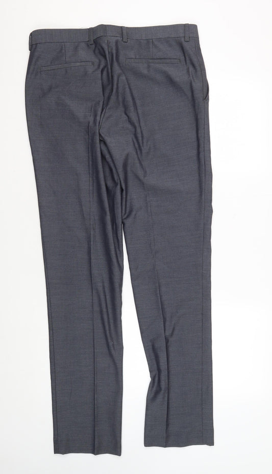 Topman Men's Blue Trousers Size L