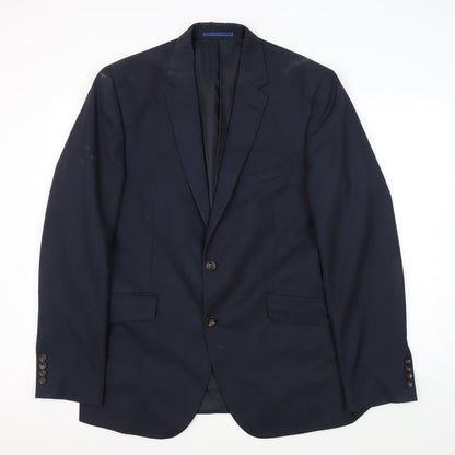 Mens UK Size 42 Marks and Spencer Regular Blue Suit Jacket