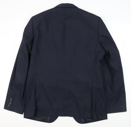 Mens UK Size 42 Marks and Spencer Regular Blue Suit Jacket