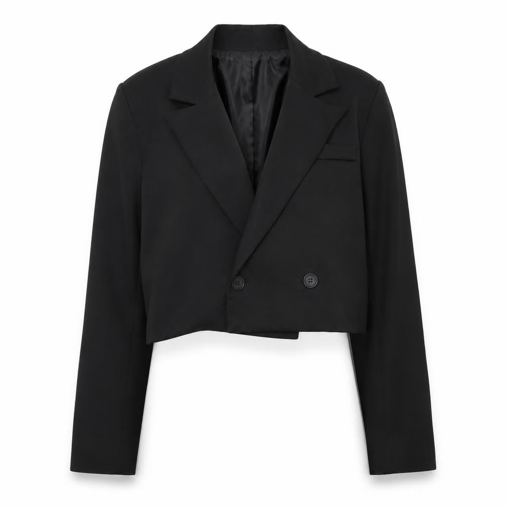 Womens UK Size 12 PRETTYLITTLETHING Regular Black Blazer