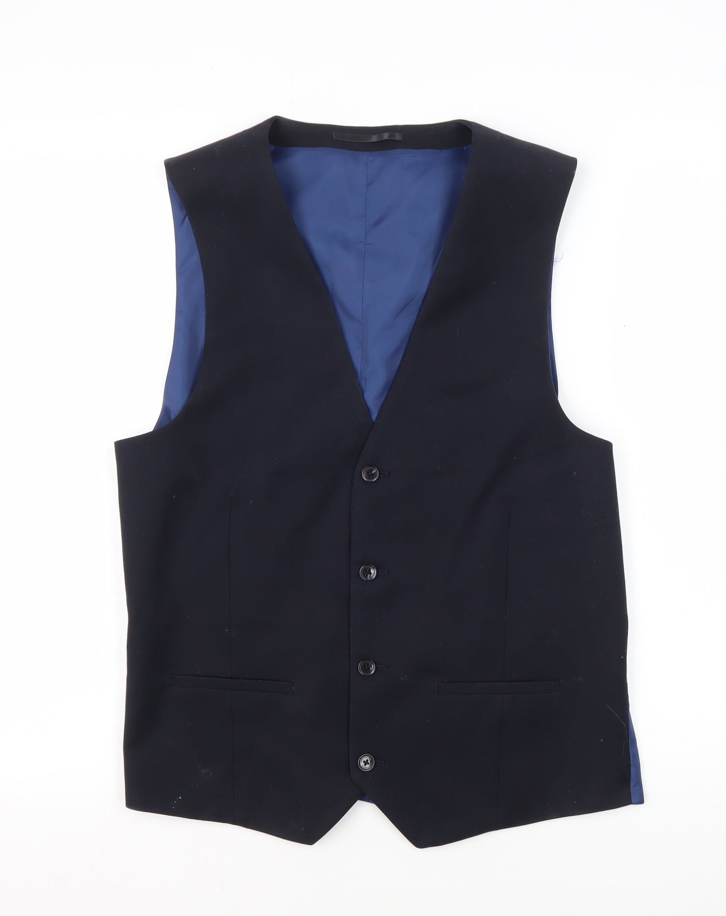 Mens UK Size 40 ONESIX5IVE Regular Blue Suit Waistcoat