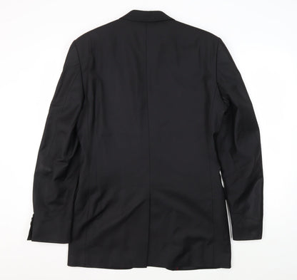 Marco Antonio Men's Black Wool Blazer Size 44