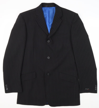 Signet London Men's Blue Striped Blazer Jacket 36 Long
