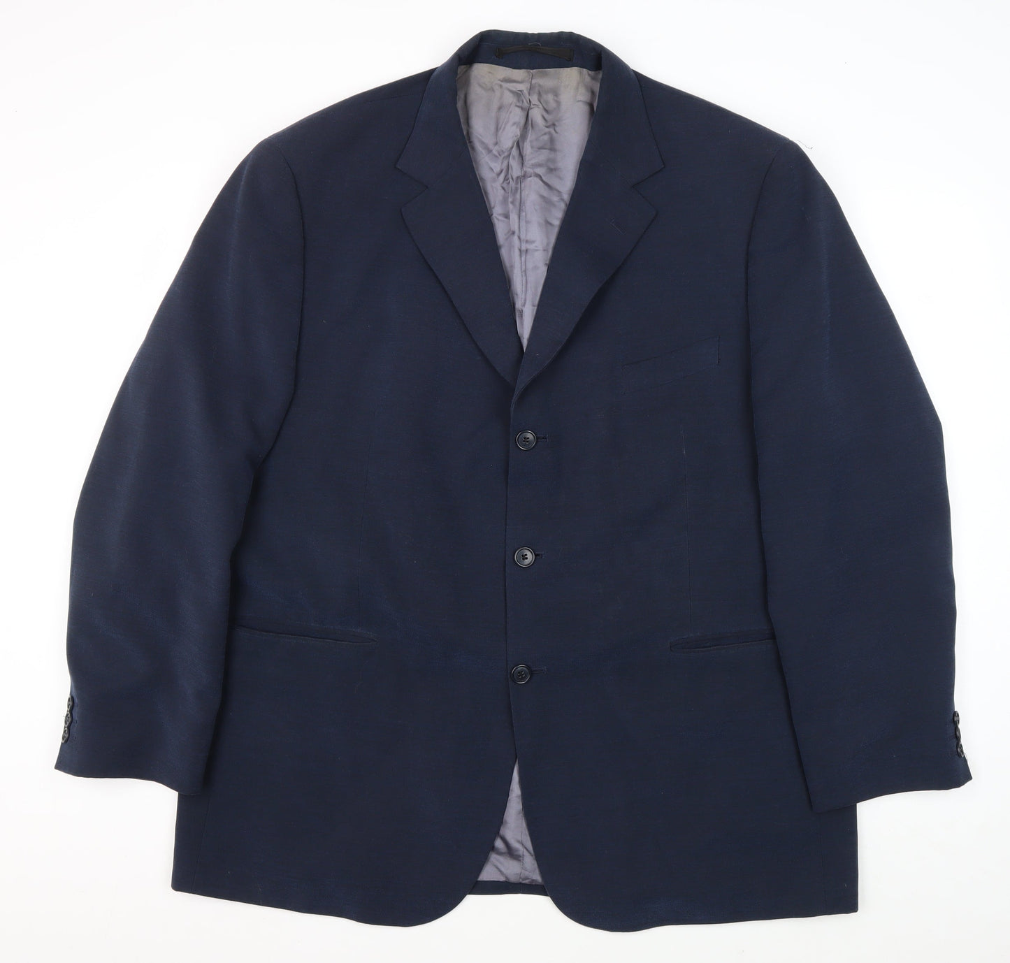 Mens UK Size 46 Marks and Spencer Regular Blue Suit Jacket