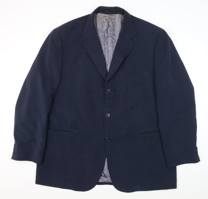 Mens UK Size 46 Marks and Spencer Regular Blue Suit Jacket
