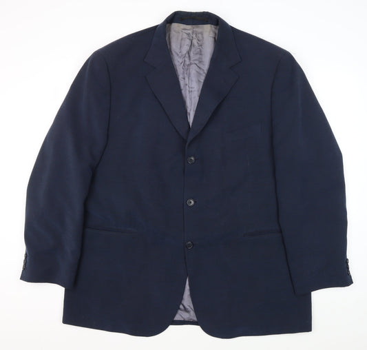 Mens UK Size 46 Marks and Spencer Regular Blue Suit Jacket