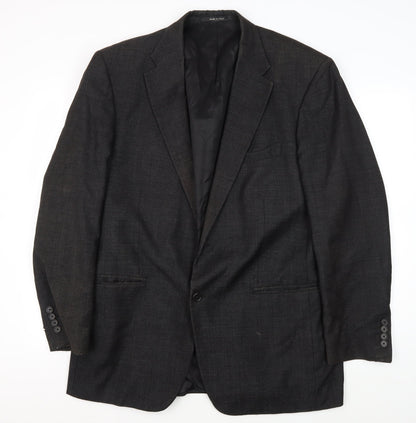 Mens UK Size 42 Marks and Spencer Regular Black Suit Jacket