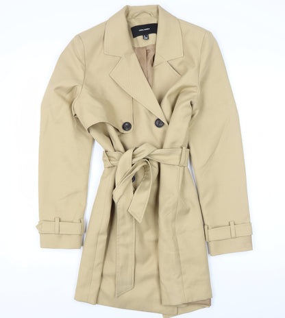 Womens UK Size S VERO MODA Beige Trench Coat