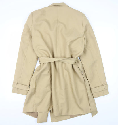 Womens UK Size S VERO MODA Beige Trench Coat