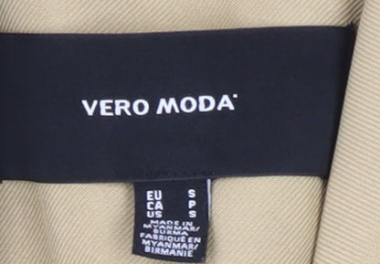 Womens UK Size S VERO MODA Beige Trench Coat