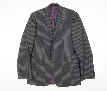 Mens UK Size 40 Jones Regular Grey Suit Jacket
