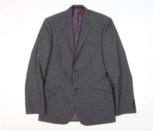 Mens UK Size 40 Jones Regular Grey Suit Jacket