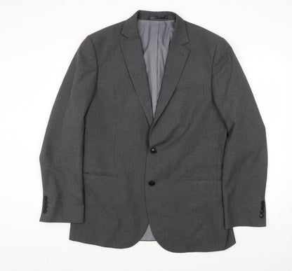 Mens UK Size 42 Marks and Spencer Regular Grey Suit Jacket