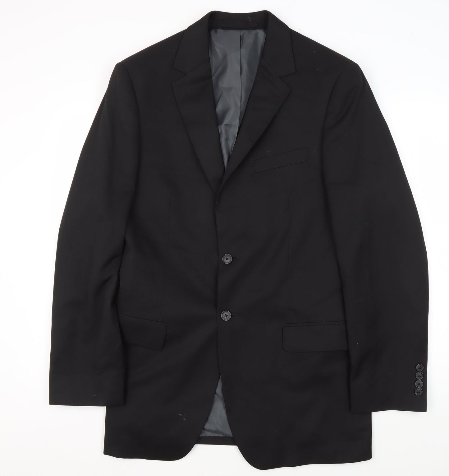 Mens UK Size 40 Marks and Spencer Regular Black Suit Jacket