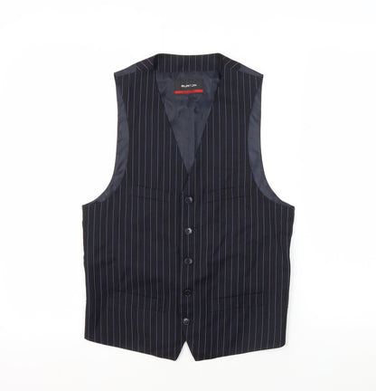Mens UK Size 38 Burton Regular Blue Suit Waistcoat
