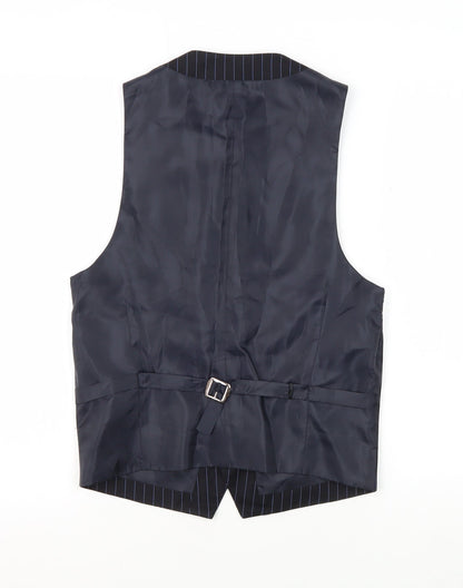 Mens UK Size 38 Burton Regular Blue Suit Waistcoat