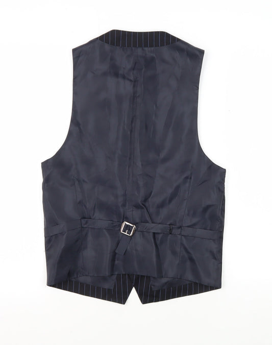 Mens UK Size 38 Burton Regular Blue Suit Waistcoat