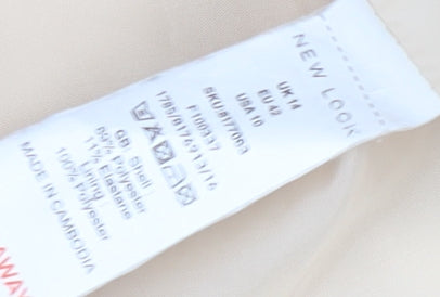 New Look Women's Beige Blazer, Size 14, Regular Fit