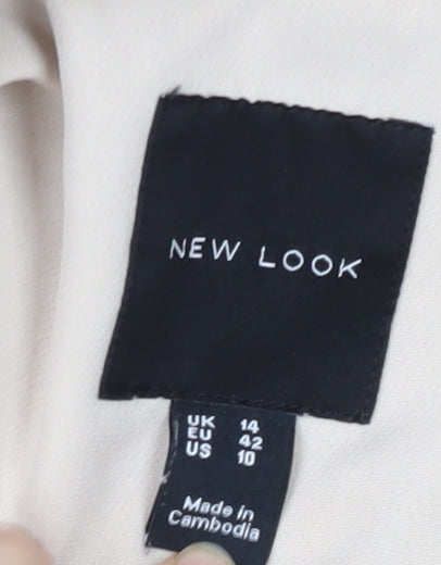 New Look Women's Beige Blazer, Size 14, Regular Fit