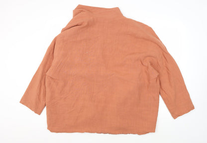 Womens UK Size 10 PRETTYLITTLETHING Orange Basic Jacket