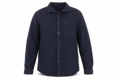 Front view of C&A Men's Blue Long Sleeve Button-Up Shirt M