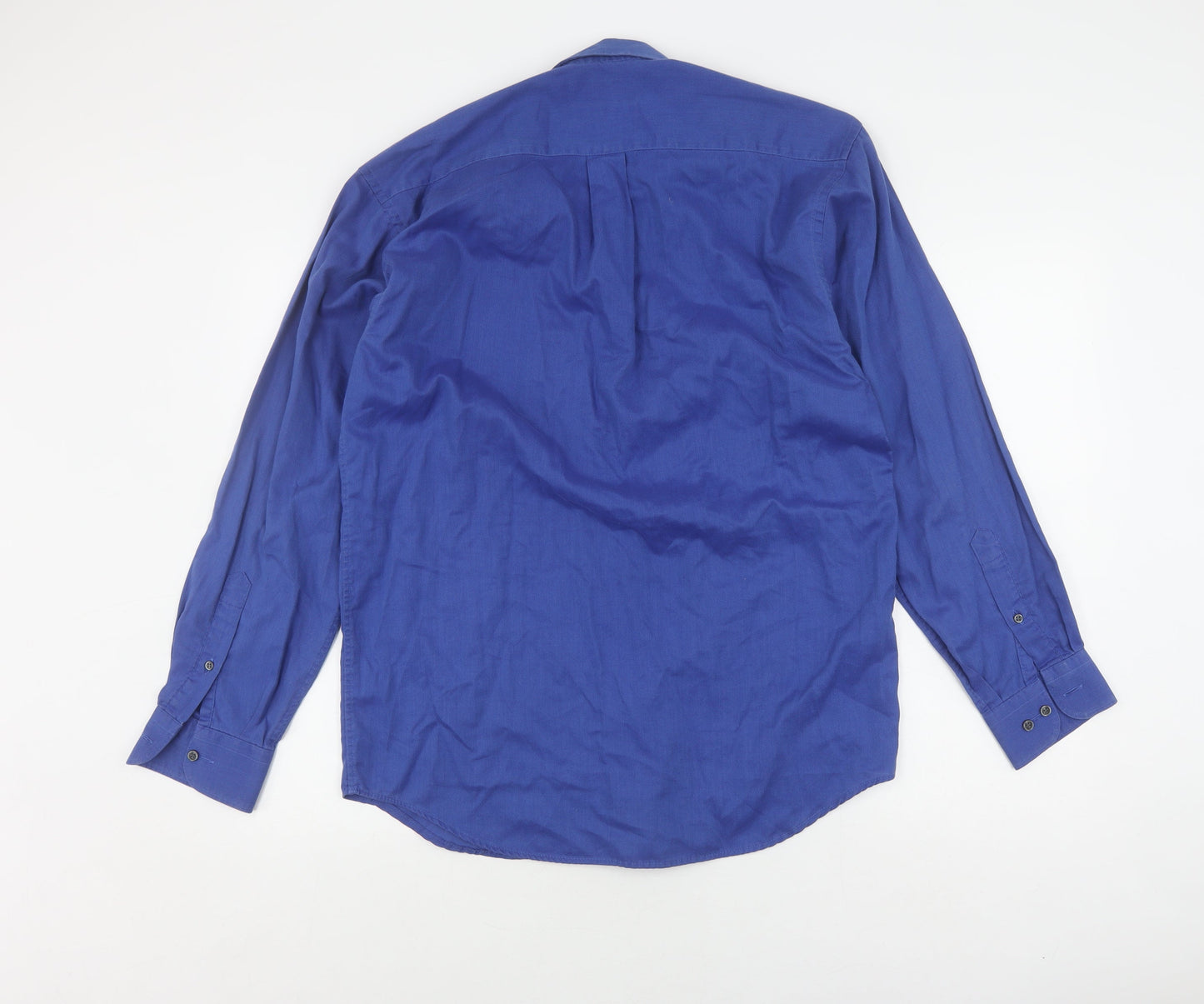 Marks and Spencer Men’s Blue Long Sleeve Shirt, Size 38