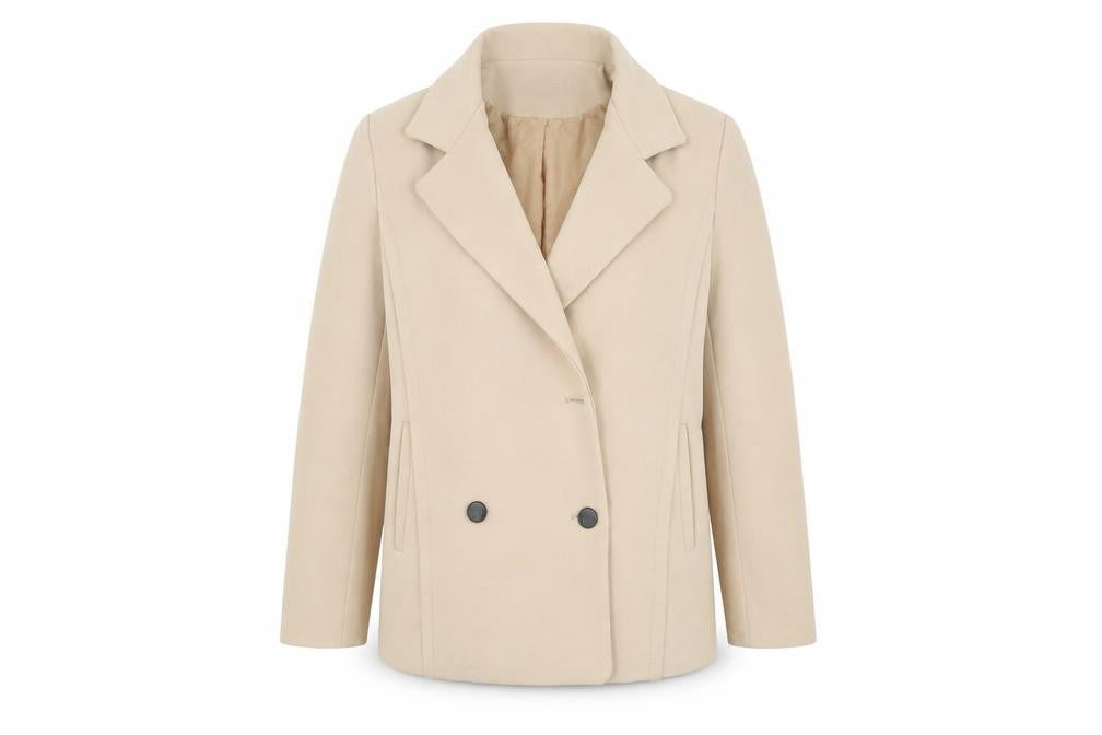 Mens UK Size M Candie's Beige Pea Coat