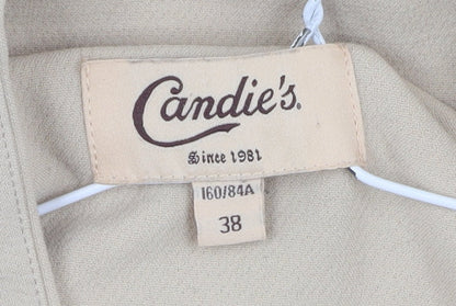 Mens UK Size M Candie's Beige Pea Coat