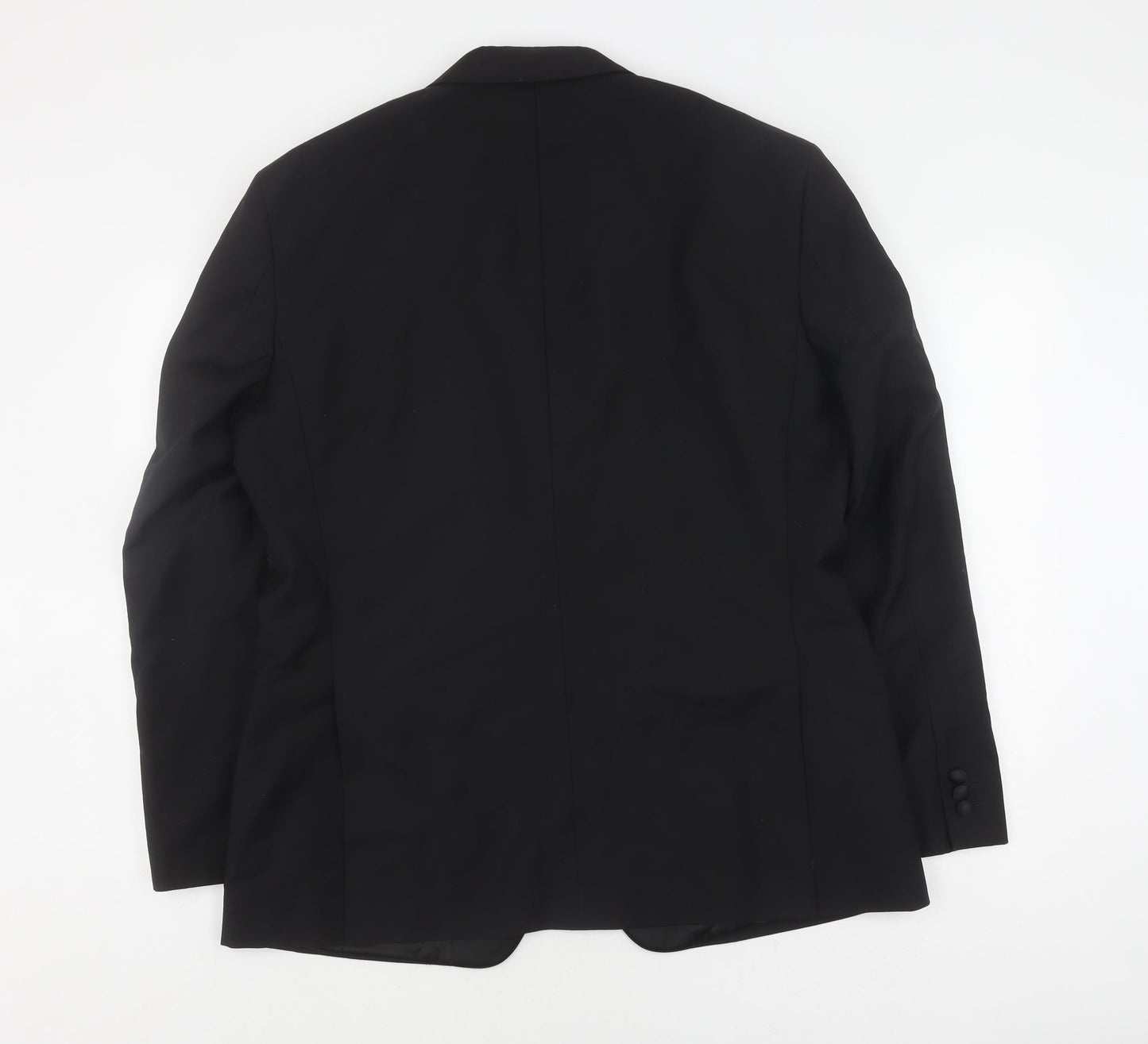 Mens UK Size 44 T.M.Lewin Regular Black Suit Tuxedo