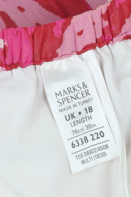Marks and Spencer Women's Floral Midi Skirt Size 18