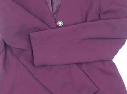 Debenhams Women's Purple Long Sleeve Five-Button Jacket