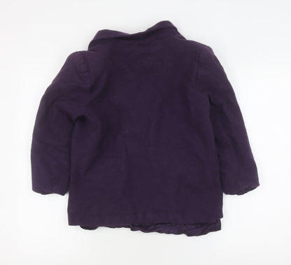 Sag Harbor Women's Purple Wool Blazer, Size 14 Plus Petites