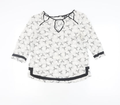 Womens UK Size 12 Warehouse White  Blouse